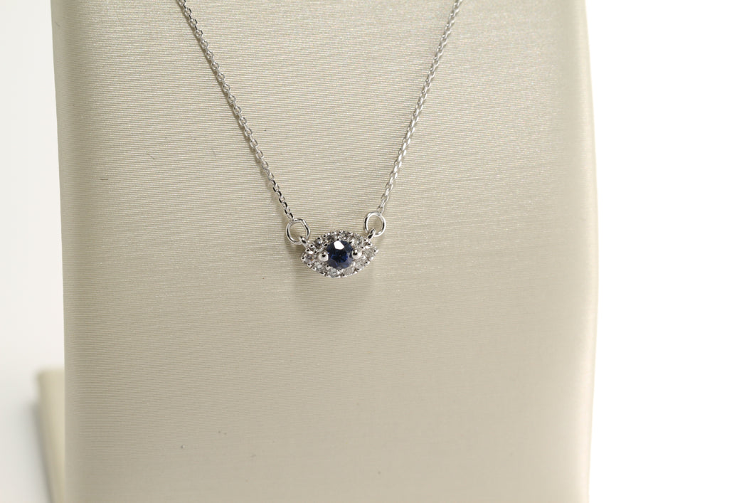 Sapphire and Diamond Necklace