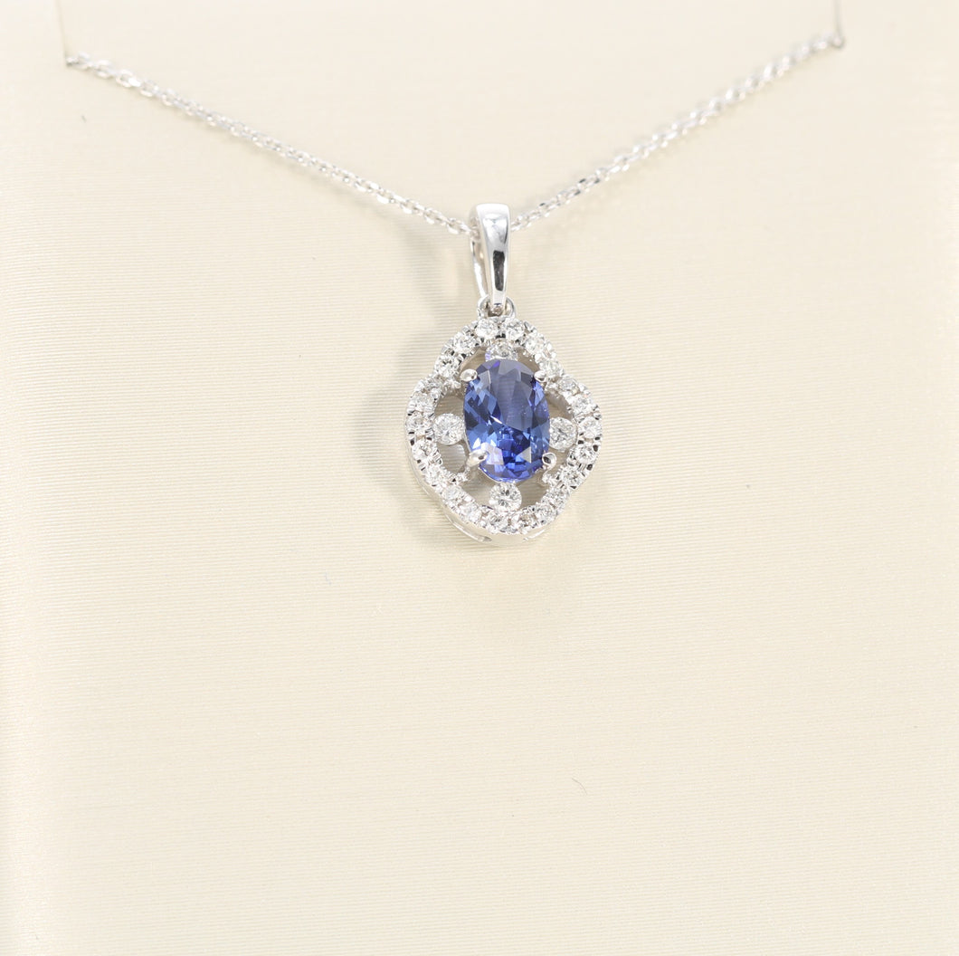 Sapphire and Diamonds Necklace