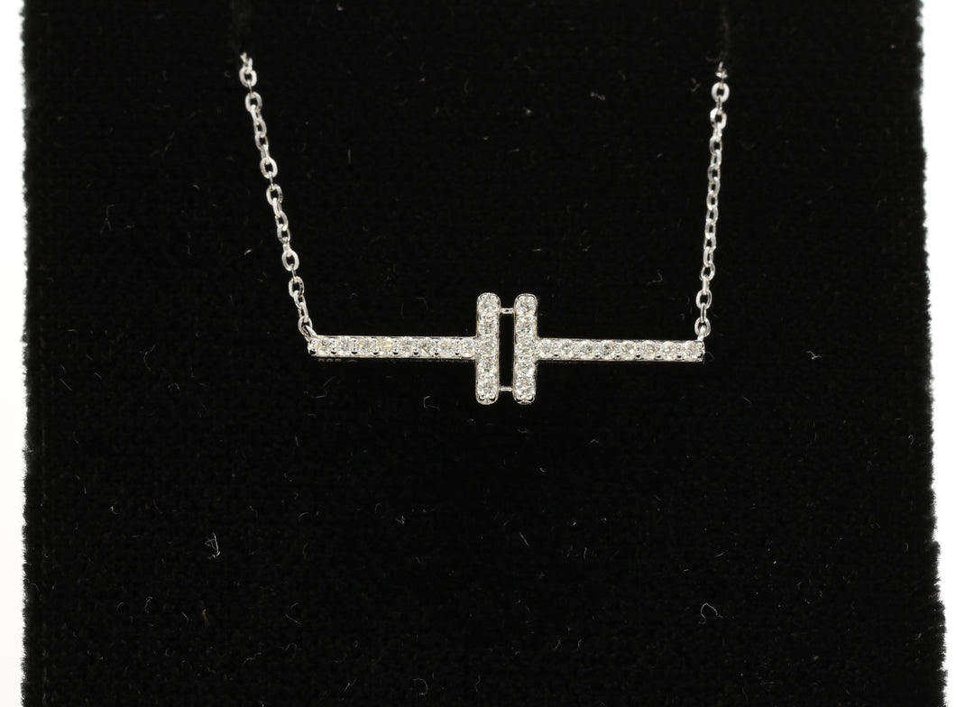 Diamond Bar Necklace